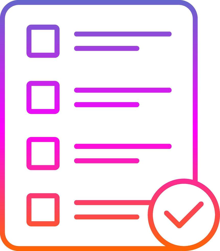 Priority Line Gradient Icon vector