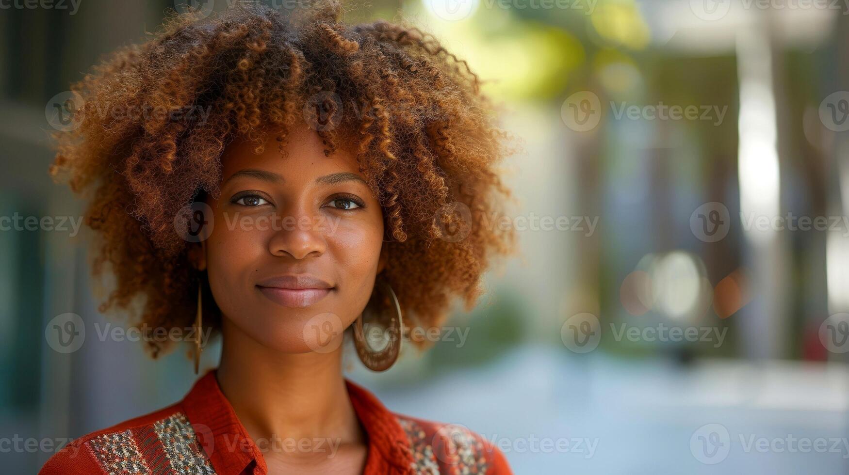 AI generated Close-up, portrait of successful businesswoman posing, Generative AI photo