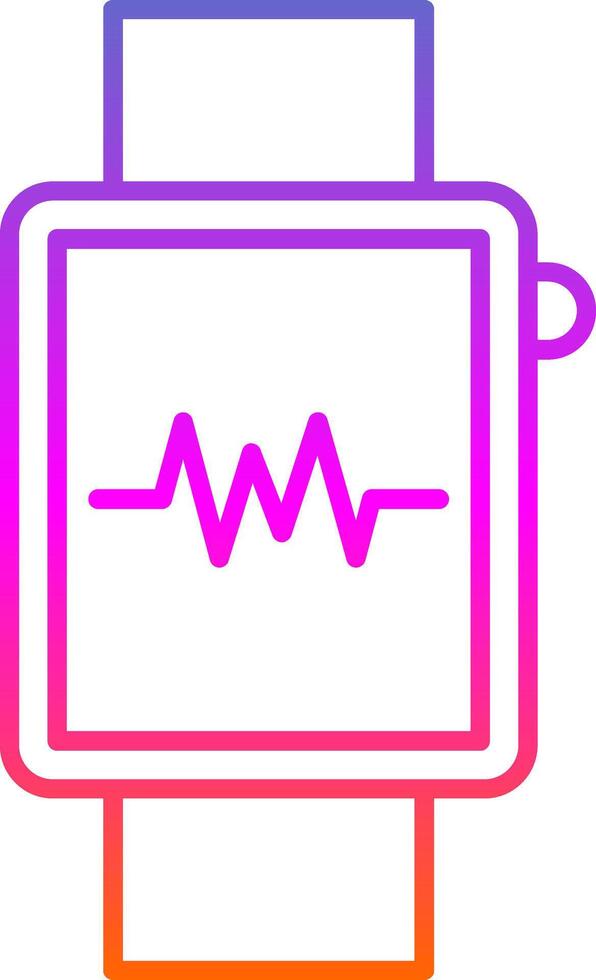 Smartwatch Line Gradient Icon vector