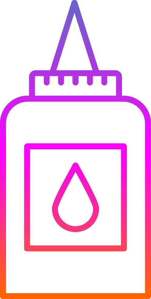 Liquid Glue Line Gradient Icon vector