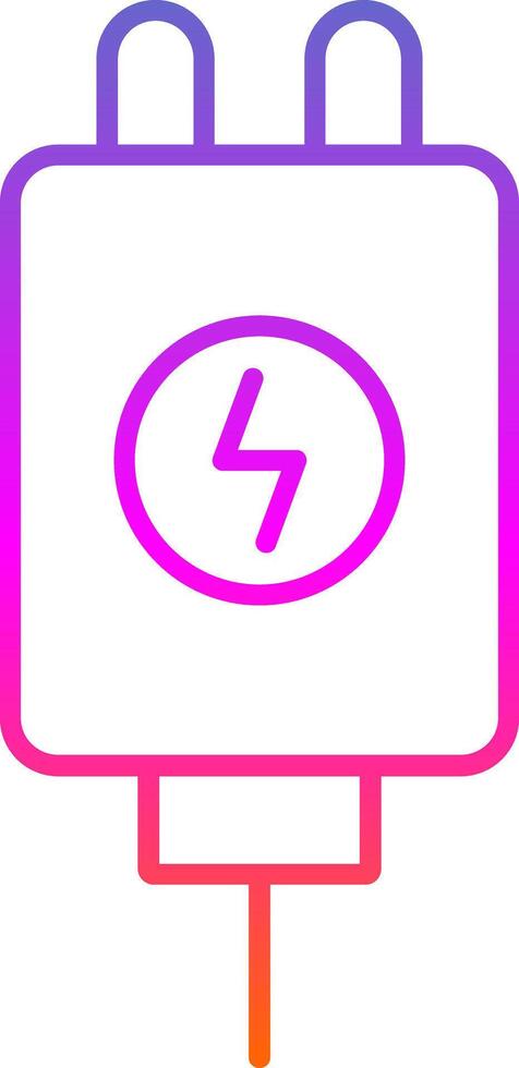 Adapter Line Gradient Icon vector