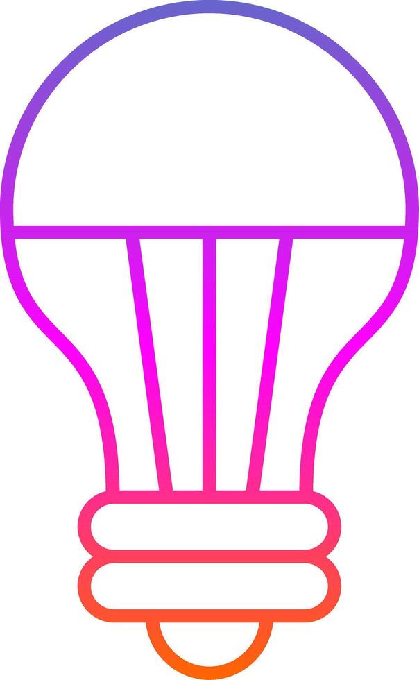 Led Light Line Gradient Icon vector