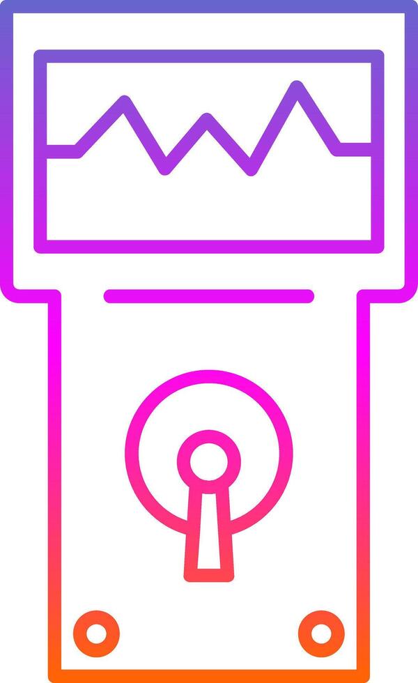 Analyzer Line Gradient Icon vector