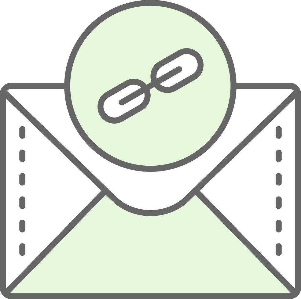 Link Green Light Fillay Icon vector
