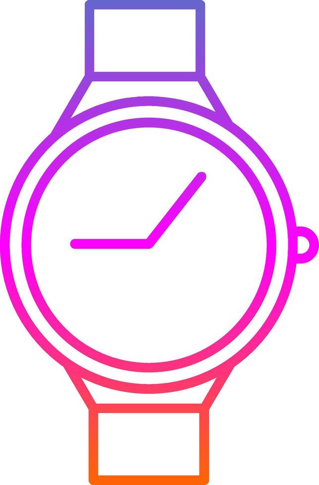 Casual Watch Line Gradient Icon vector