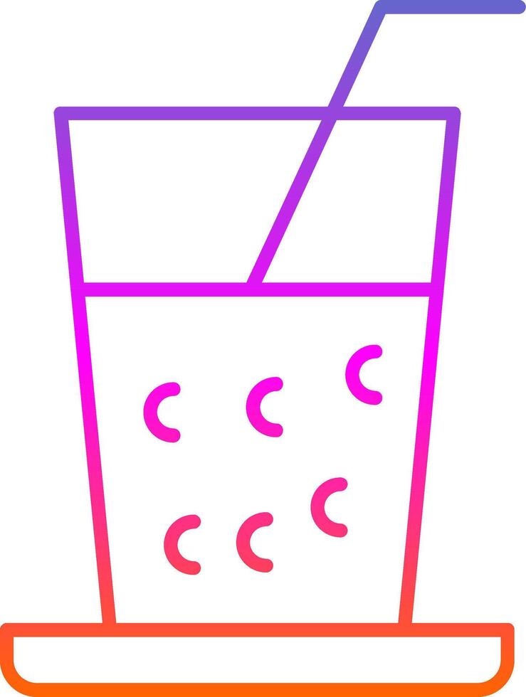 Drinks Line Gradient Icon vector