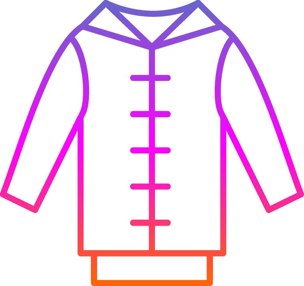 Pull Over Line Gradient Icon vector