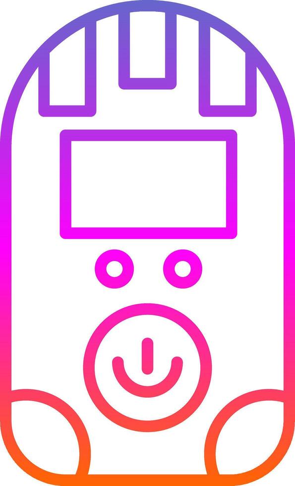 Dosimeter Line Gradient Icon vector