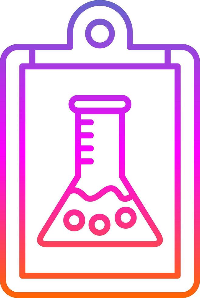 Report Line Gradient Icon vector