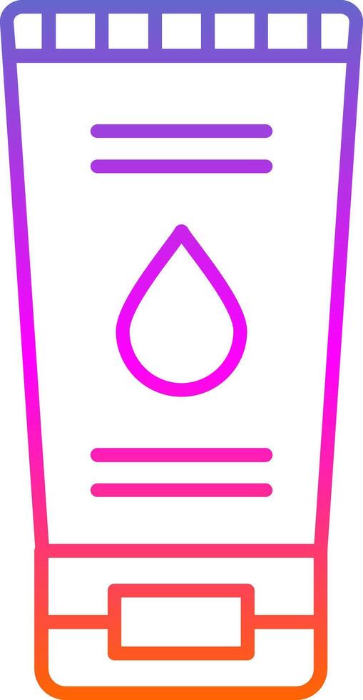 Face Wash Line Gradient Icon vector