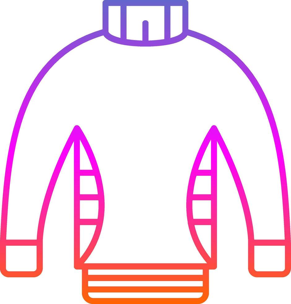 Sweater Line Gradient Icon vector