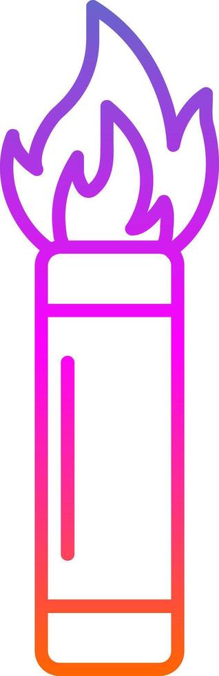 Flare Line Gradient Icon vector