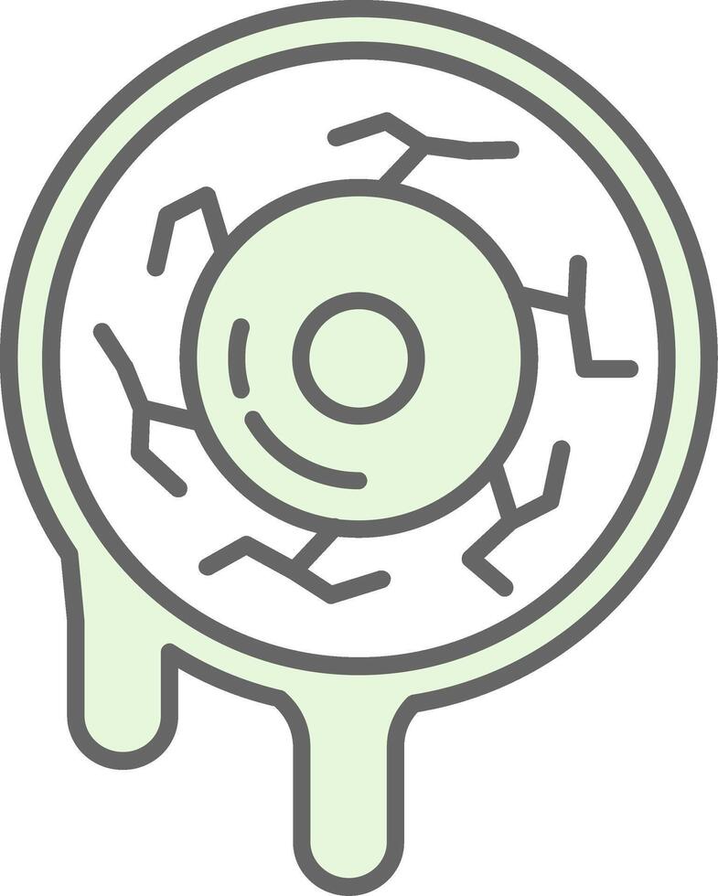 Eyes Green Light Fillay Icon vector
