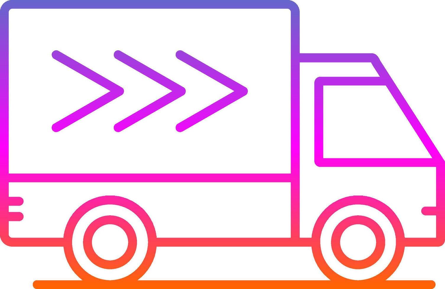 Delivery Truck Line Gradient Icon vector