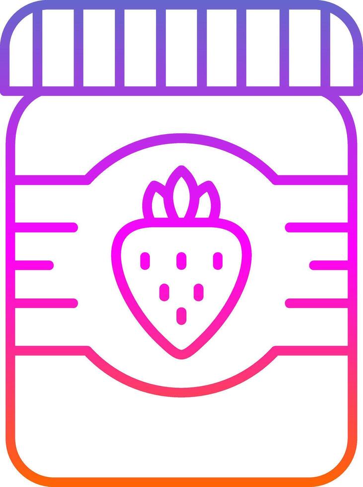 Jam Line Gradient Icon vector