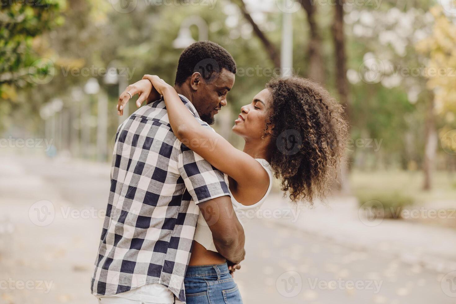 Premium Photo  Love portrait black couple and hug in city street or  outdoors while bonding on valentines day romance support and young man and  woman hugging cuddle and embrace for care