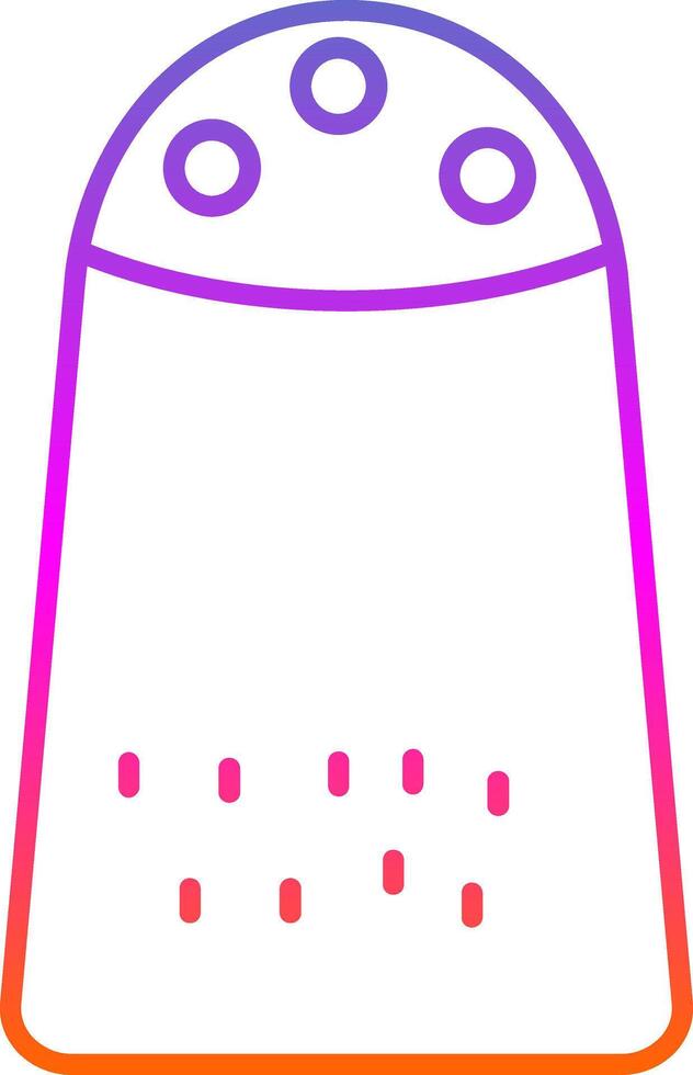 Salt Line Gradient Icon vector