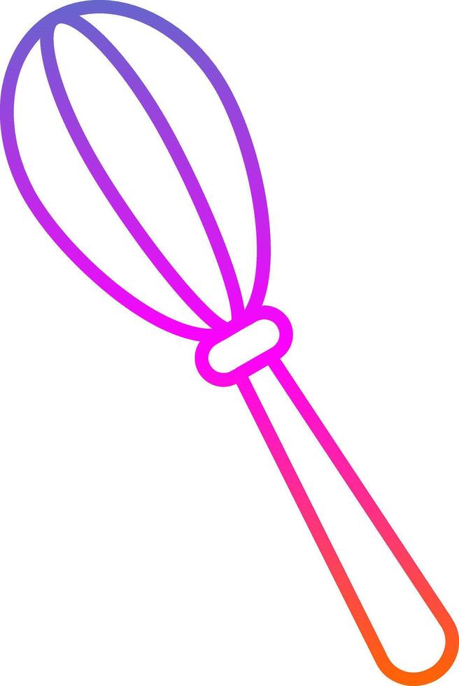 Whisk Line Gradient Icon vector
