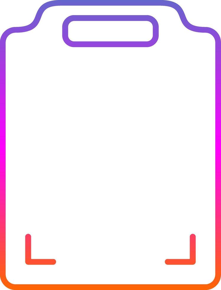 Cutting Board Line Gradient Icon vector