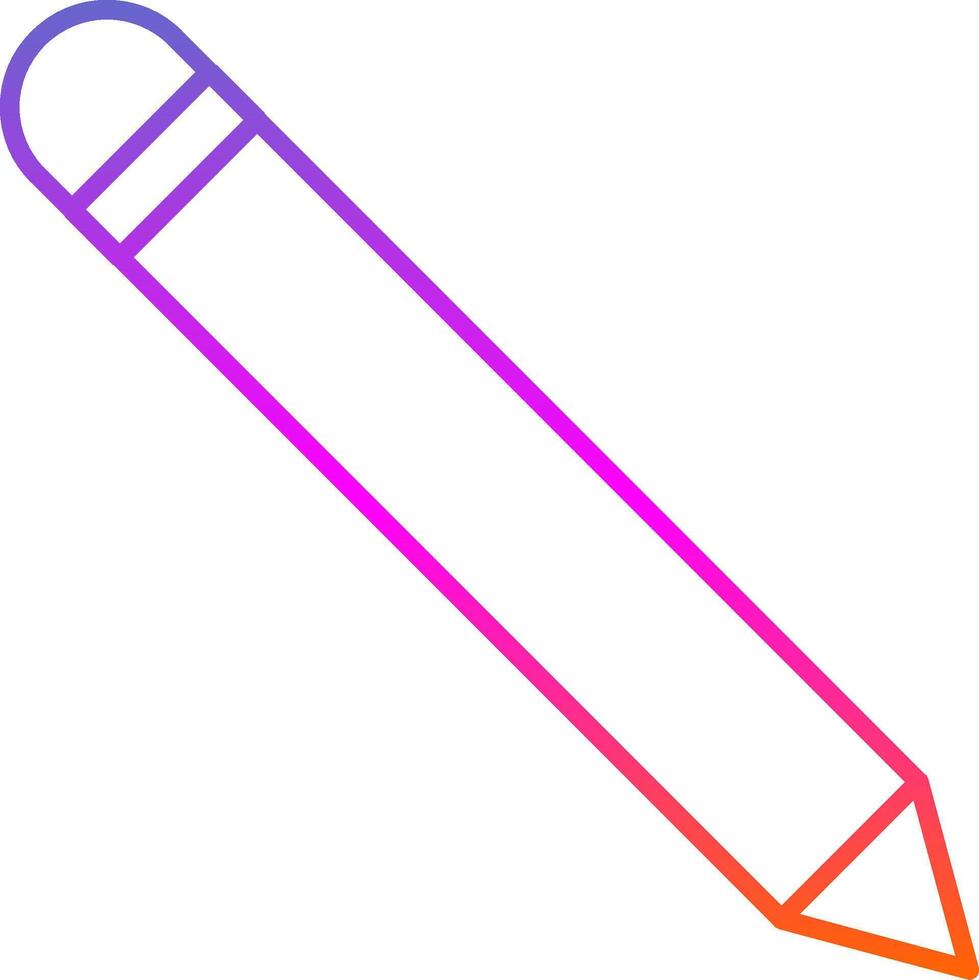 Pen Line Gradient Icon vector