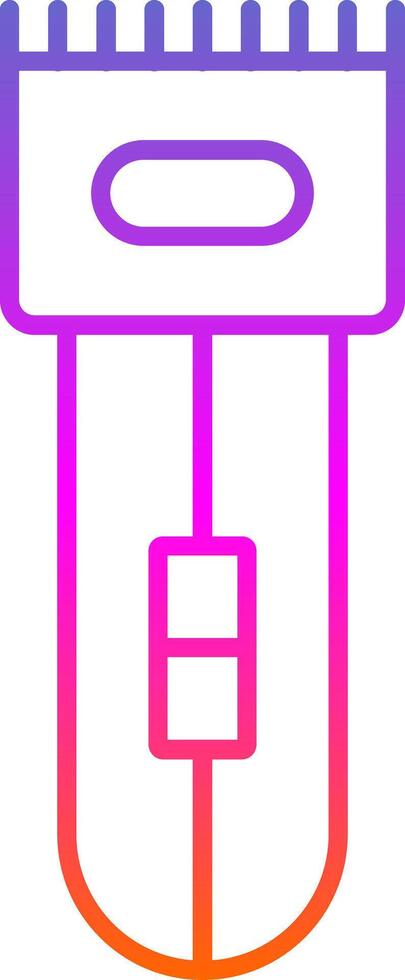 Electric Shaver Line Gradient Icon vector