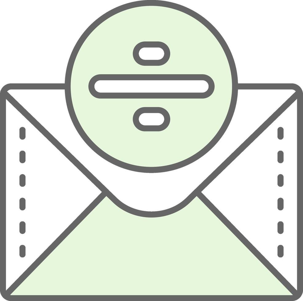 Divide Green Light Fillay Icon vector