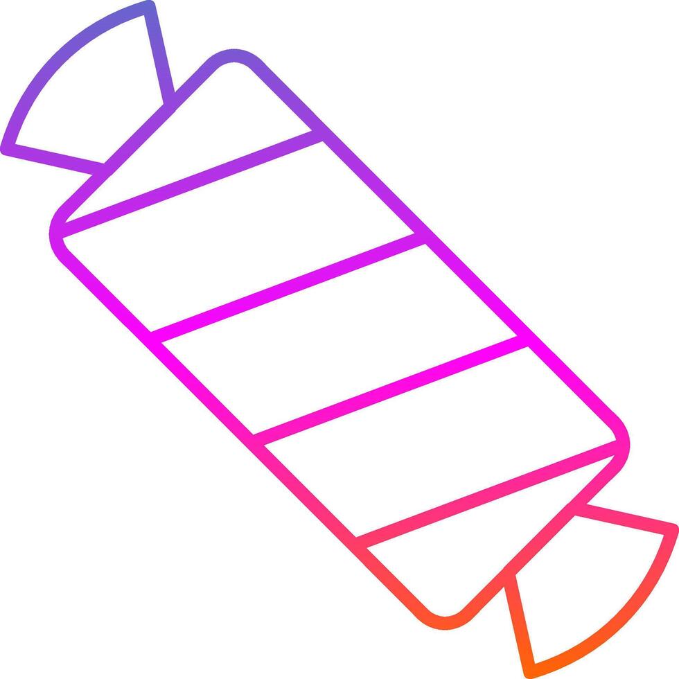 Candy Line Gradient Icon vector