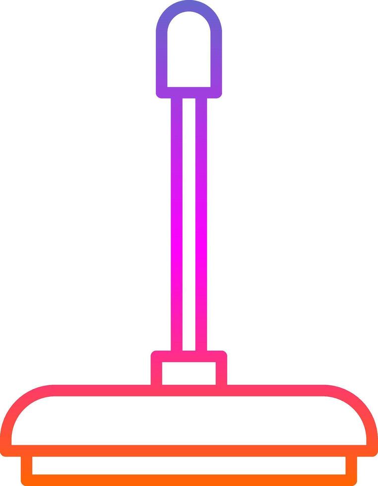 Floor Wiper Line Gradient Icon vector