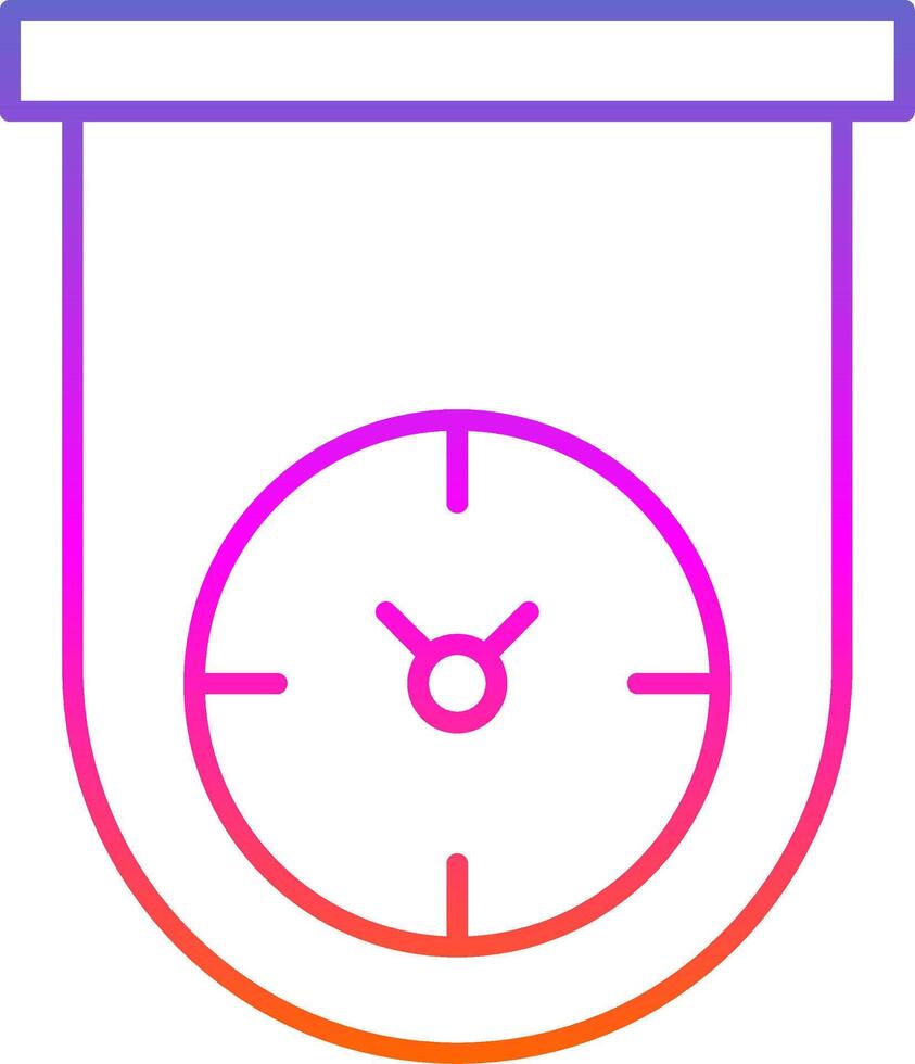 Kitchen Timer Line Gradient Icon vector