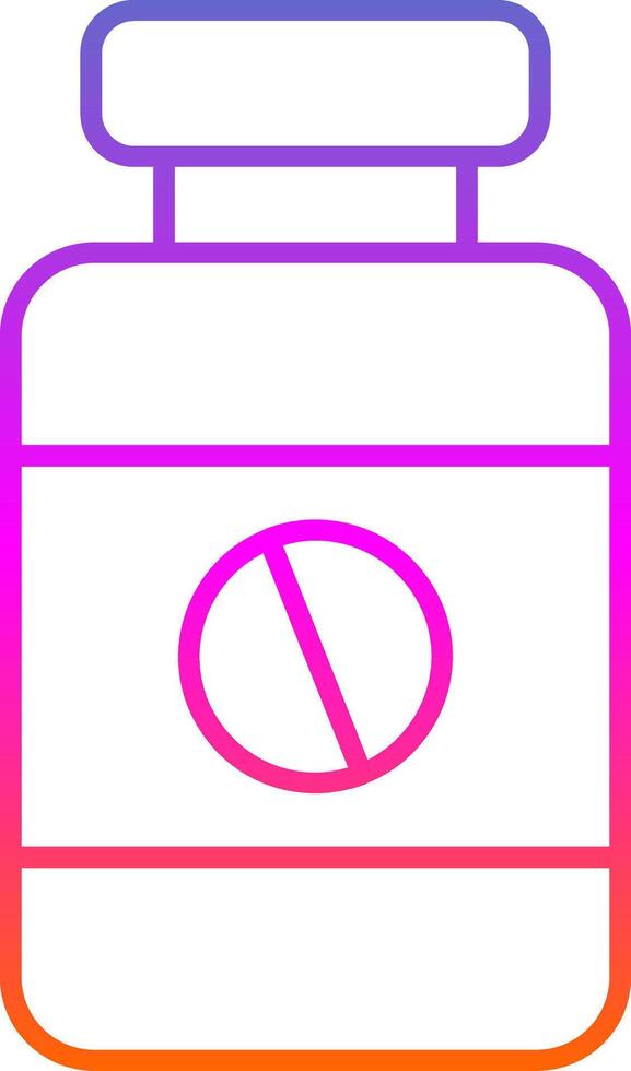 Iron Tablet Line Gradient Icon vector