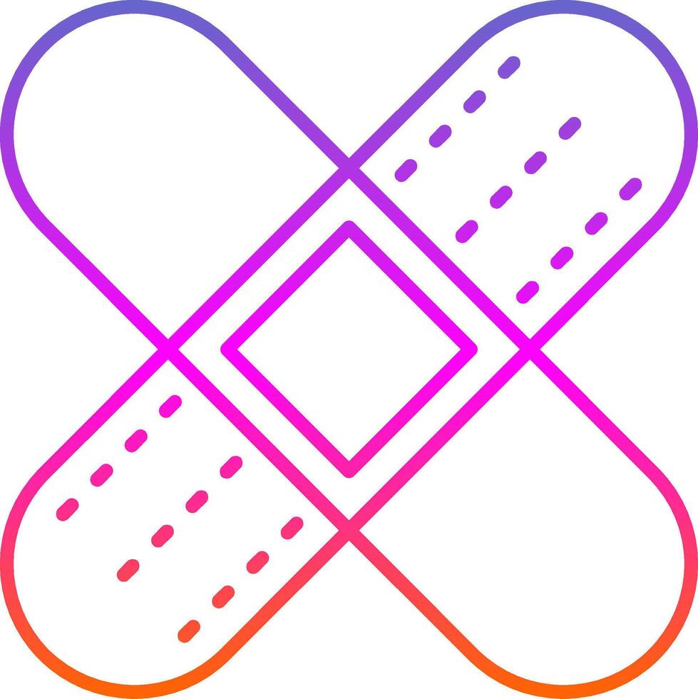 Bandage Line Gradient Icon vector