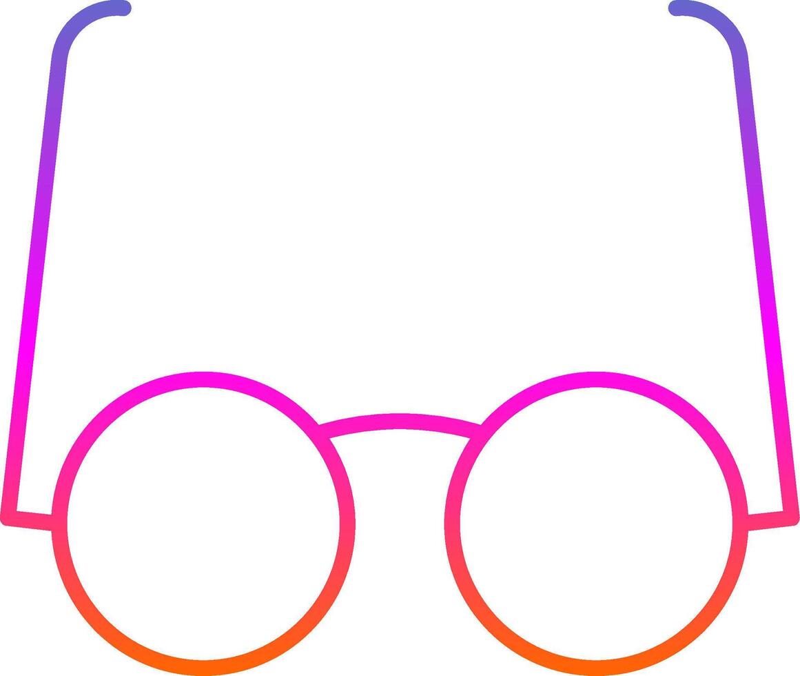 Goggles Line Gradient Icon vector