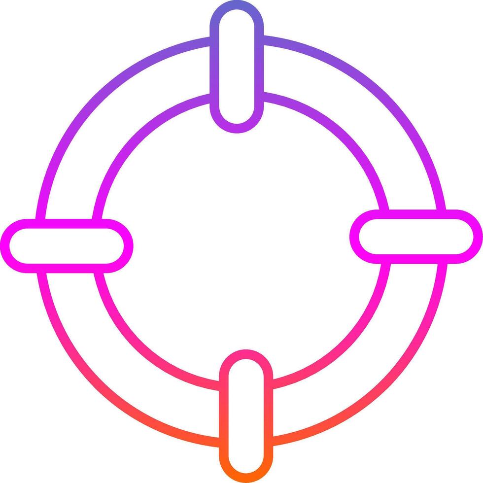Goal Line Gradient Icon vector