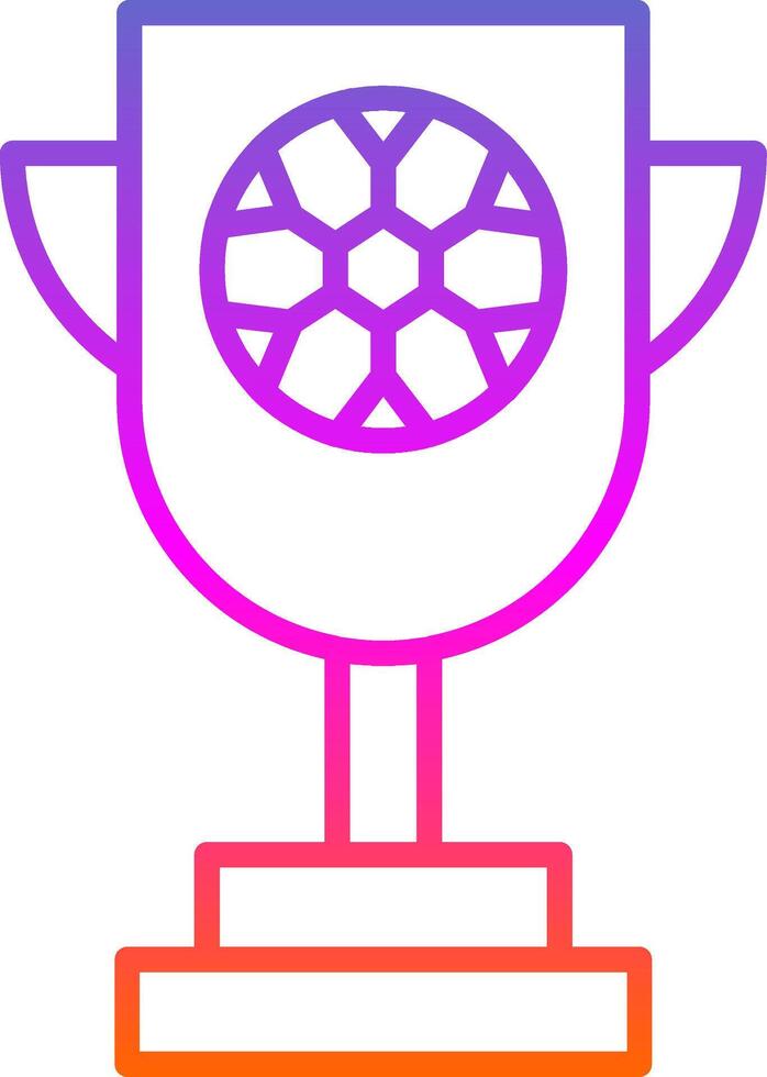 Trophy Line Gradient Icon vector