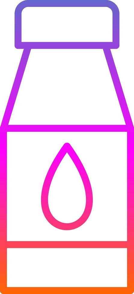 Water Bottles Line Gradient Icon vector