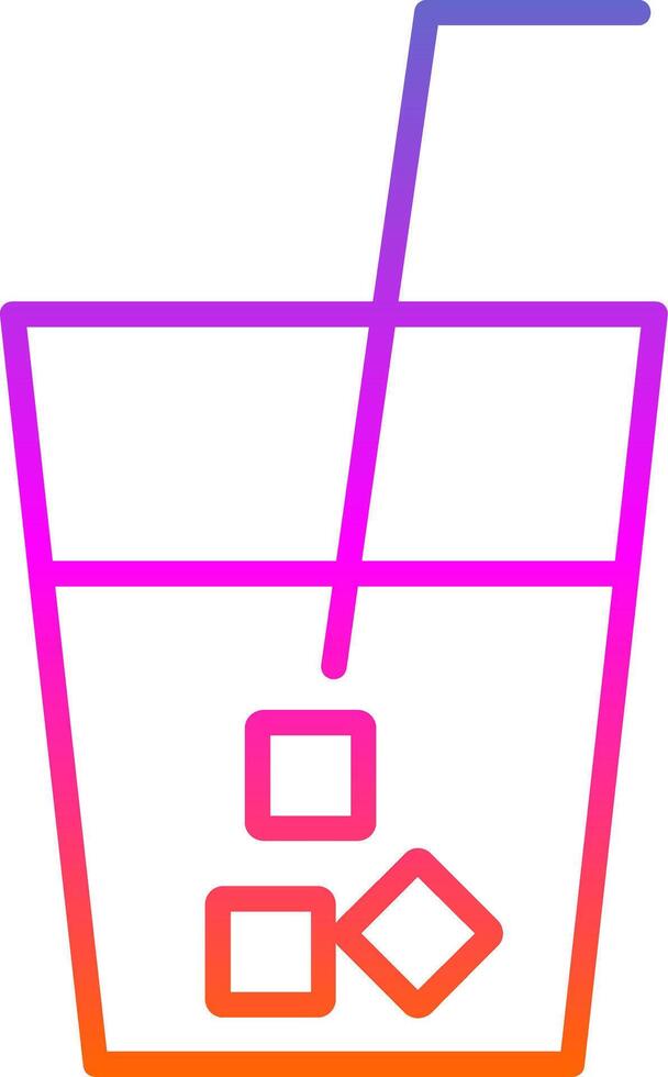 Drink Line Gradient Icon vector