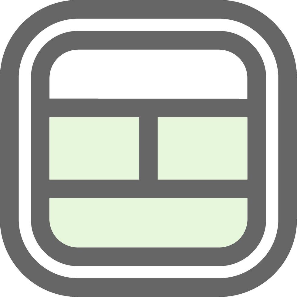 diseño verde ligero relleno icono vector