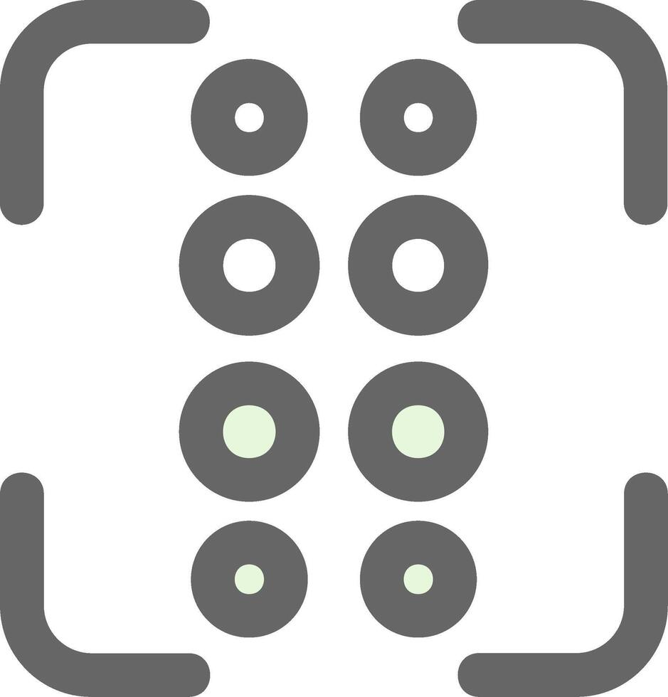 Reorder dots vertical Green Light Fillay Icon vector