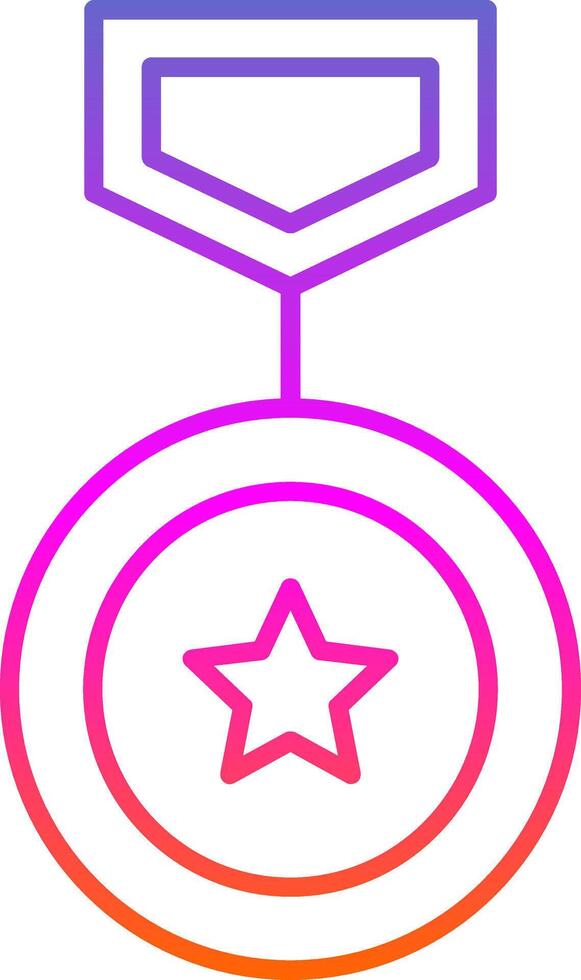 Winning Line Gradient Icon vector