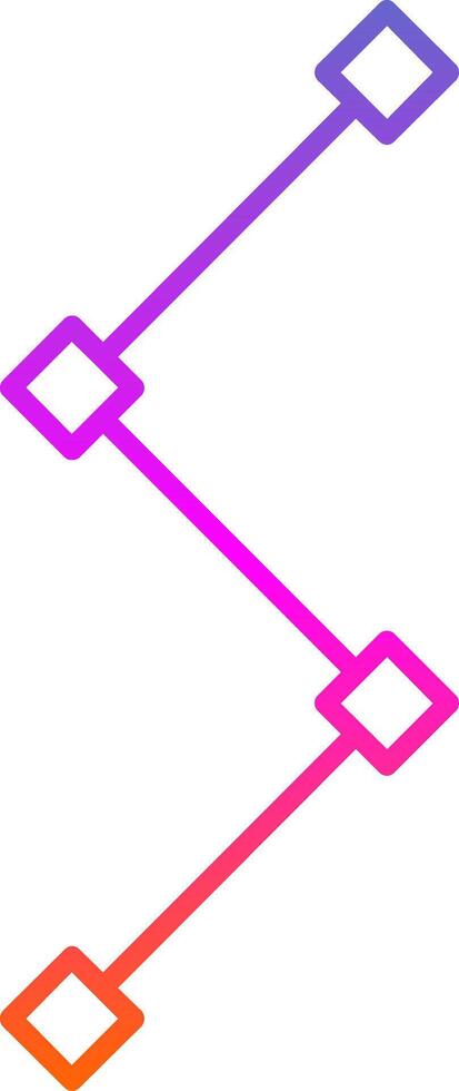 Path Line Gradient Icon vector