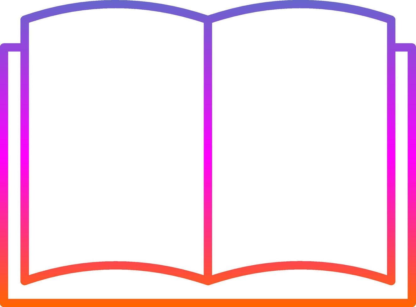 Art Book Line Gradient Icon vector