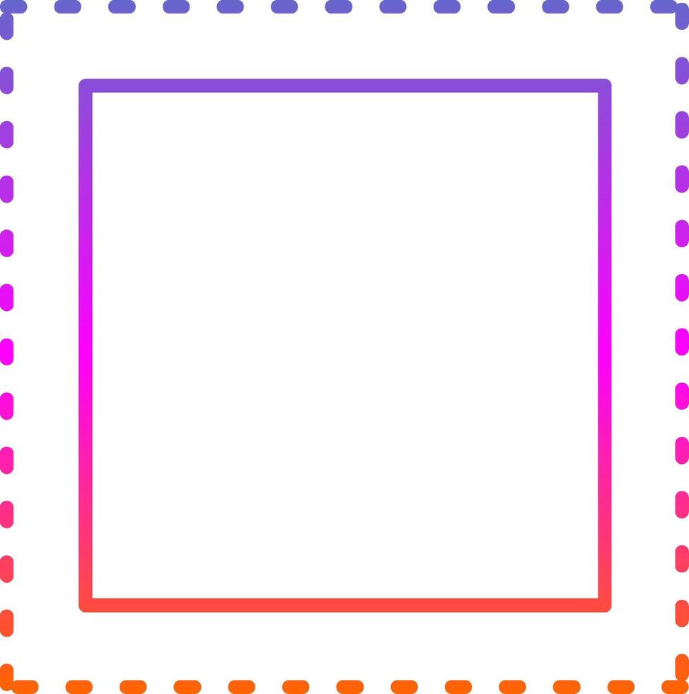 Marquee Line Gradient Icon vector