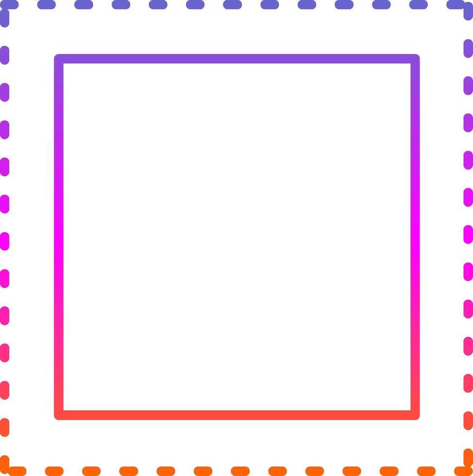 Marquee Line Gradient Icon vector