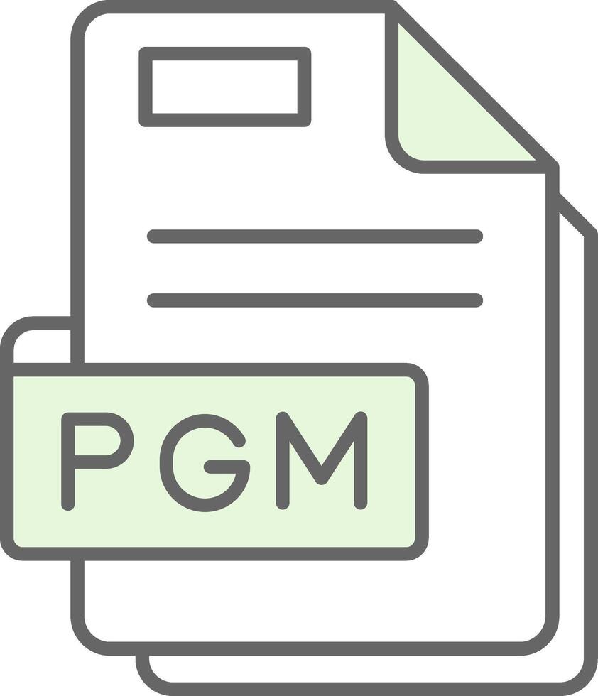 Pgm Green Light Fillay Icon vector