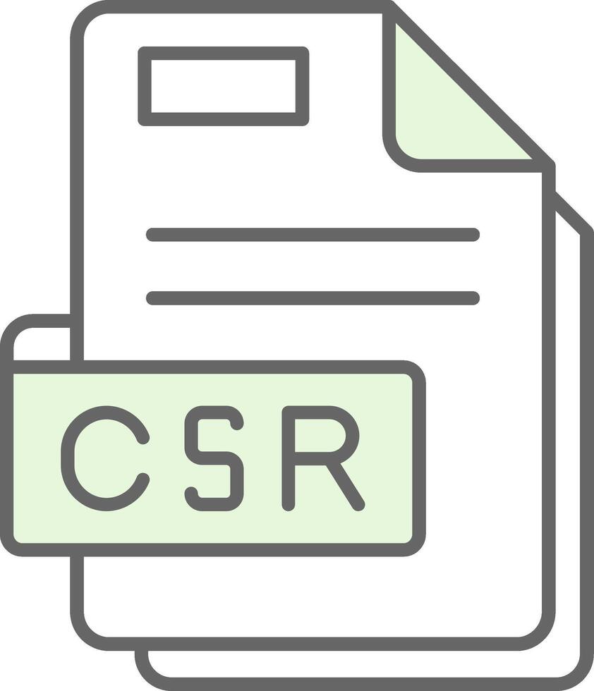 Csr Green Light Fillay Icon vector