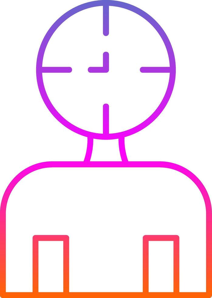 Lifespan Line Gradient Icon vector
