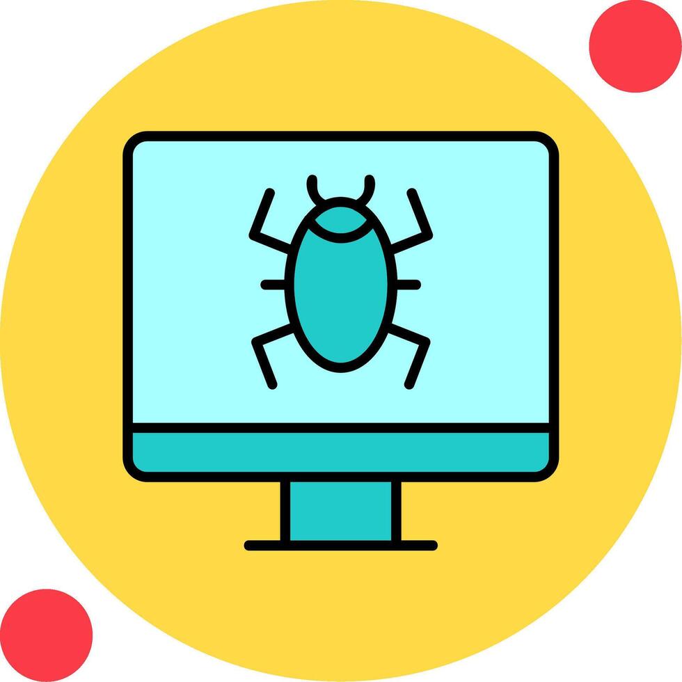 Computer Virus Vector Icon