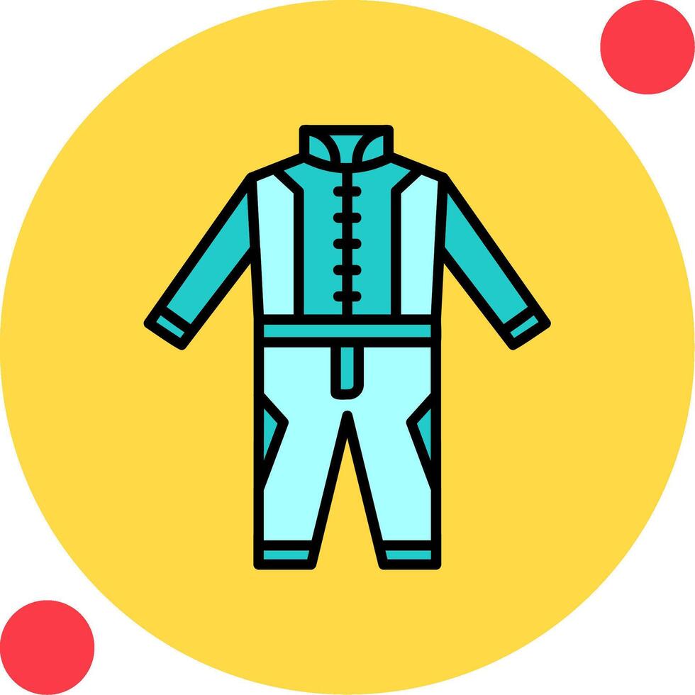 Race Suit Vector Icon