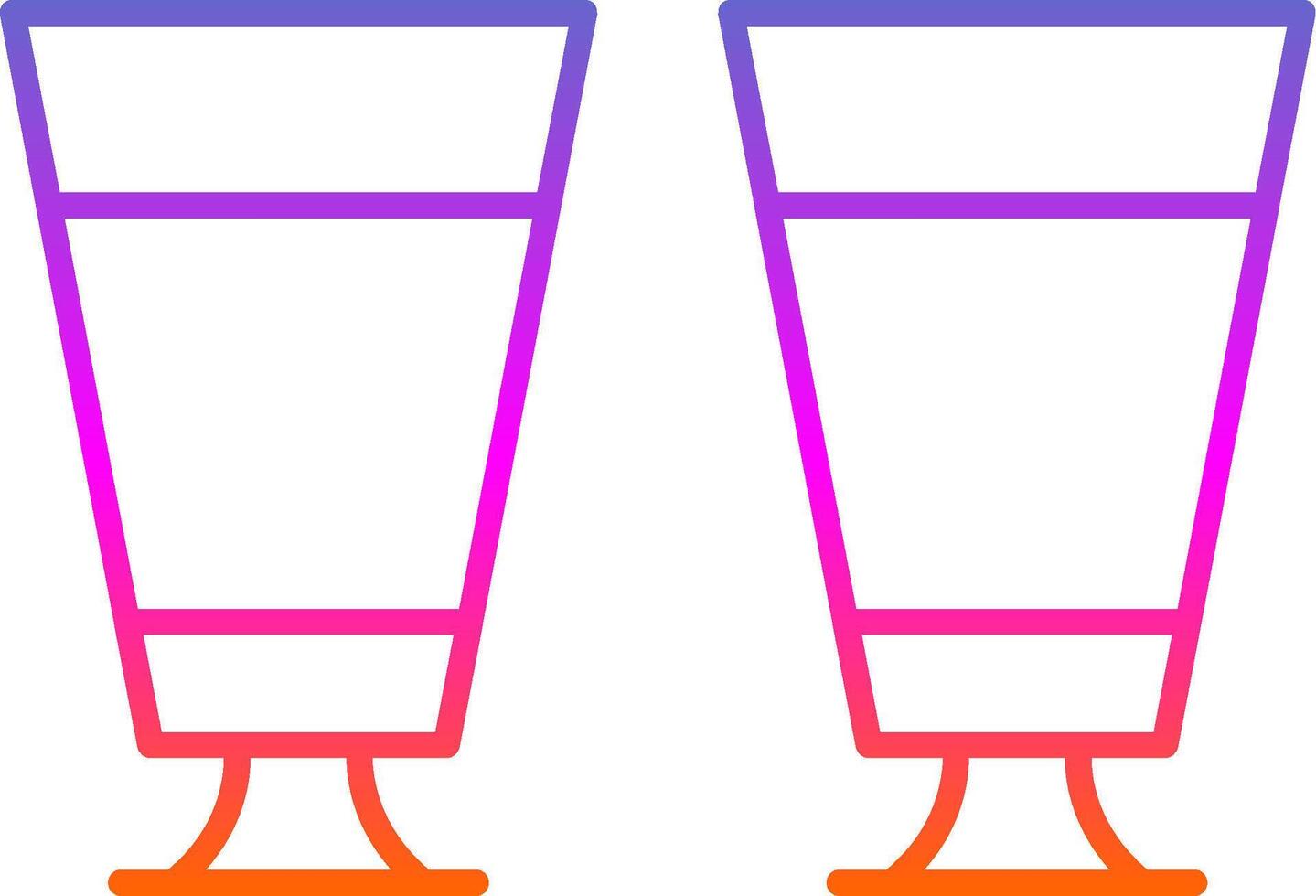 Goblet Line Gradient Icon vector