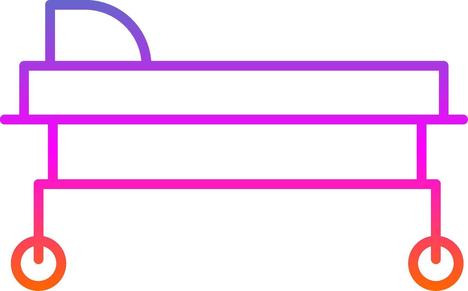 Stretcher Line Gradient Icon vector